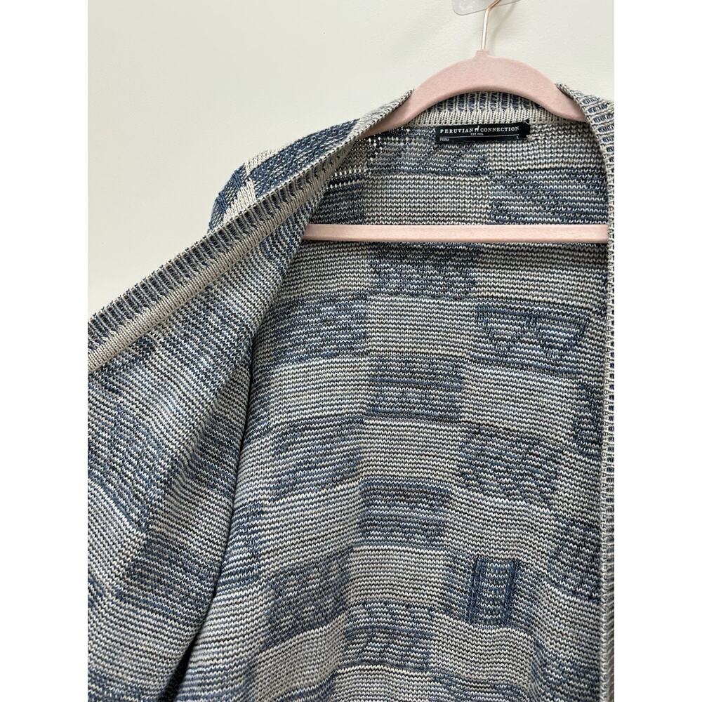 Peruvian Connection Sahel Cardigan Pocket Button Down Sweater Women’s Large - Picture 9 of 12